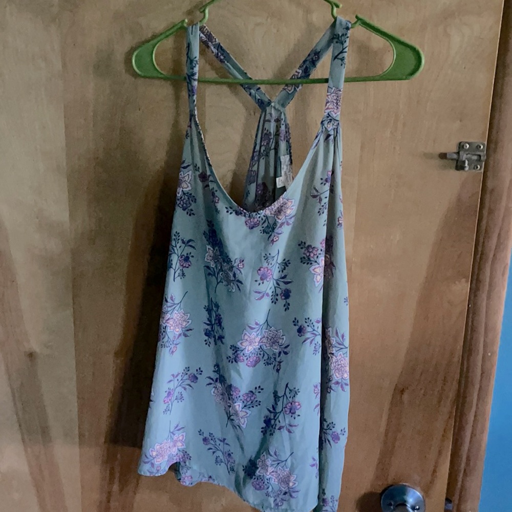 Tank top with flowers